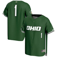 Ohio Bobcats Baseball Jersey, Green Sportswear Jersey Shirt, Lightweight Breathable Athletic Jersey, Casual Gift for Men, Style 201141742