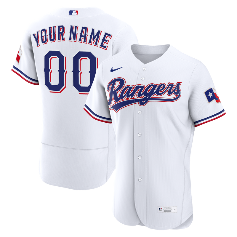 Texas Rangers Baseball Jersey, White Authentic Home Sportswear Jersey Shirt, Lightweight Breathable Athletic Jersey, Casual Gift for Men