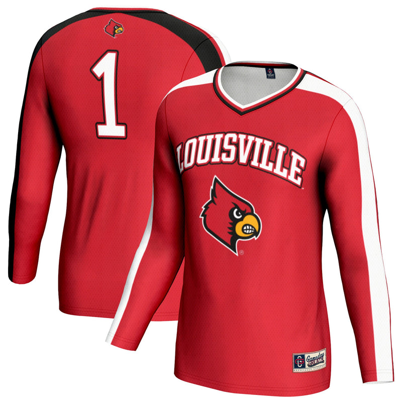 Louisville Cardinals Volleyball Jersey, Sportswear Jersey Shirt, Lightweight Breathable Athletic Jersey, Casual Gift for Men, Style 203153789