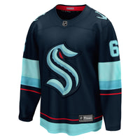 Adam Larsson Seattle Kraken Hockey Jersey, Blue Breakaway Home Sportswear Jersey Shirt, Long Sleeve Hockey Sweater Jersey, Casual Gift for Men
