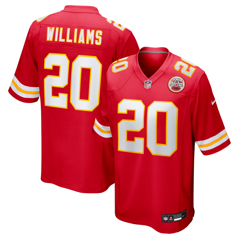 Nohl Williams Kansas City Chiefs Football Jersey, Red Game Sportswear Jersey Shirt, Lightweight Breathable Athletic Jersey, Casual Gift for Men