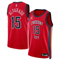 Jose Alvarado New Orleans Pelicans Basketball Jersey, Red Swingman Sportswear Jersey Shirt, Sleeveless Athletic Tank Jersey, Casual Gift for Men