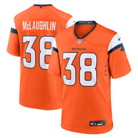 Jaleel McLaughlin Denver Broncos Football Jersey, Sportswear Jersey Shirt, Lightweight Athletic Jersey, Casual Gift for Men, Style 201037447