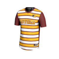 Loyola Chicago Ramblers Soccer Jersey, Maroon/Gold Fashion Sportswear Jersey Shirt, Lightweight Breathable Athletic Jersey, Casual Gift for Men