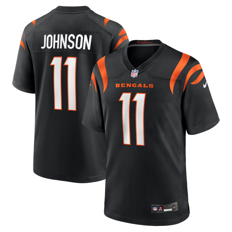 Josh Johnson Cincinnati Bengals Football Jersey, Black Game Sportswear Jersey Shirt, Lightweight Breathable Athletic Jersey, Casual Gift for Men