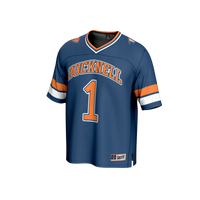Bucknell Bison Football Jersey, Blue Fashion Lightweight Sportswear Jersey Shirt, Lightweight Breathable Athletic Jersey, Casual Gift for Men
