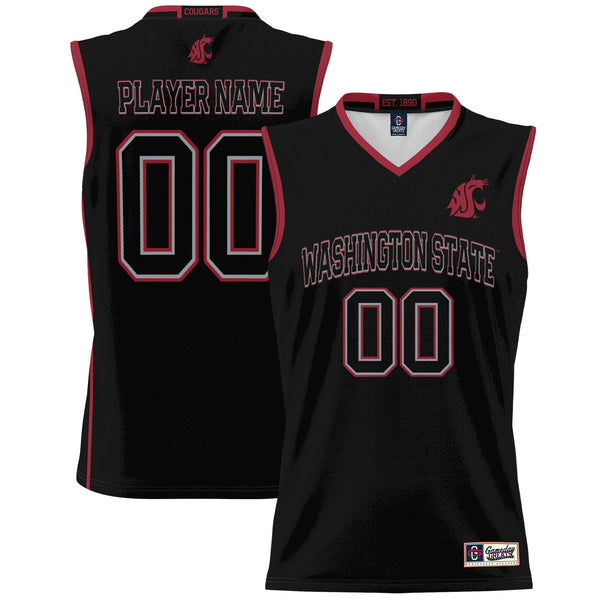 Washington State Cougars NIL Pick-A-Player Basketball Jersey - Black
