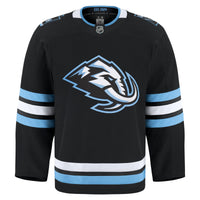 Utah Mammoth Hockey Jersey, Black Authentic Sportswear Jersey Shirt, Long Sleeve Hockey Sweater Jersey, Casual Gift for Men, Style 203134962