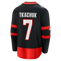 Brady Tkachuk Ottawa Senators Hockey Jersey, Black Breakaway Sportswear Jersey Shirt, Long Sleeve Hockey Sweater Jersey, Casual Gift for Men