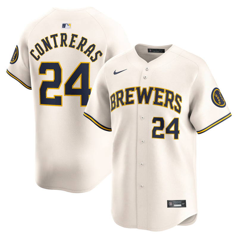 William Contreras Milwaukee Brewers Baseball Jersey, Sportswear Jersey Shirt, Lightweight Athletic Jersey, Casual Gift for Men, Style 201177402