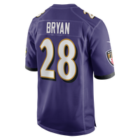 Taven Bryan Baltimore Ravens Football Jersey, Purple Game Sportswear Jersey Shirt, Lightweight Breathable Athletic Jersey, Casual Gift for Men