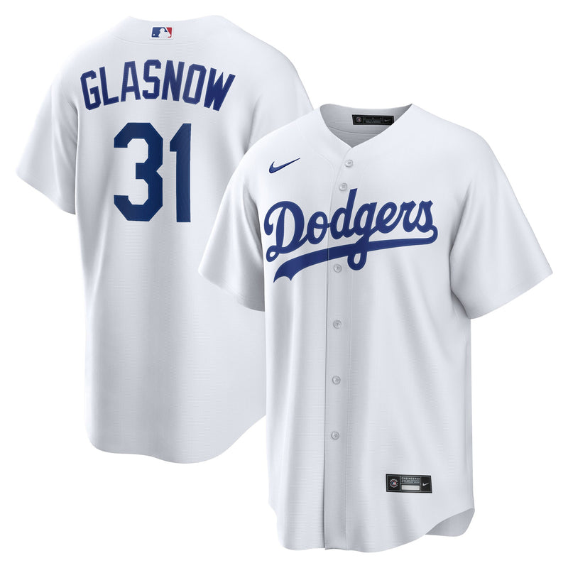 Tyler Glasnow Los Angeles Dodgers Baseball Jersey, White Sportswear Jersey Shirt, Lightweight Breathable Athletic Jersey, Casual Gift for Men