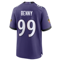 Rayshaun Benny Baltimore Ravens Football Jersey, Purple Sportswear Jersey Shirt, Lightweight Breathable Athletic Jersey, Casual Gift for Men