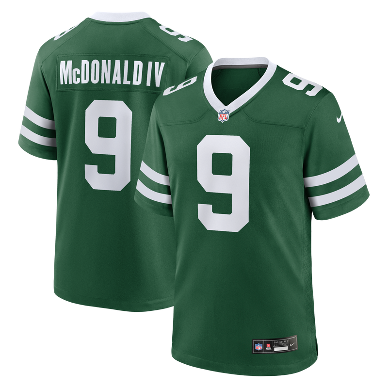 Will McDonald IV New York Jets Football Jersey, Green Game Sportswear Jersey Shirt, Lightweight Breathable Athletic Jersey, Casual Gift for Men