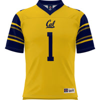Cal Bears Football Jersey, Gold Sportswear Jersey Shirt, Lightweight Breathable Athletic Jersey, Casual Gift for Men