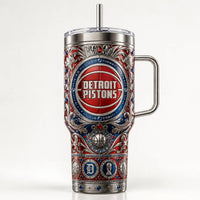 DET Ornate - Basketball Crest Filigree Tumbler