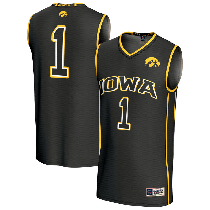 Iowa Hawkeyes Basketball Jersey, Black Fashion Sportswear Jersey Shirt, Sleeveless Athletic Tank Jersey, Casual Gift for Men, Style 204077966