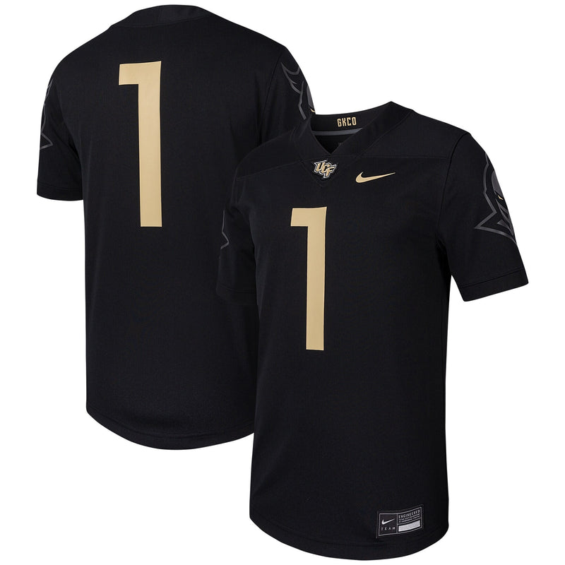 UCF Knights Football Jersey, Black Replica Sportswear Jersey Shirt, Lightweight Breathable Athletic Jersey, Casual Gift for Men