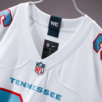 Tennessee Titans Football Jersey, White Sportswear Jersey Shirt, Lightweight Breathable Athletic Jersey, Casual Gift for Men, Style 203933697