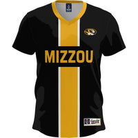 Missouri Tigers Lightweight Soccer Jersey, Black Fashion Sportswear Jersey Shirt, Lightweight Breathable Athletic Jersey, Casual Gift for Men