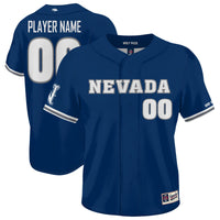 Nevada Wolf Pack Baseball Jersey, Navy Sportswear Jersey Shirt, Lightweight Breathable Athletic Jersey, Casual Gift for Men, Style 203336532