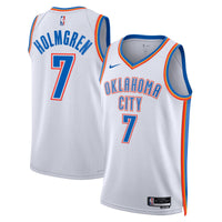 Chet Holmgren Oklahoma City Thunder Basketball Jersey, White Sportswear Jersey Shirt, Sleeveless Athletic Tank Jersey, Casual Gift for Men