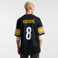 Aaron Rodgers Pittsburgh Steelers Football Jersey, Sportswear Jersey Shirt, Lightweight Athletic Jersey, Casual Gift for Men, Style 203103017
