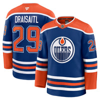 Leon Draisaitl Edmonton Oilers Hockey Jersey, Royal Premium Home Sportswear Jersey Shirt, Long Sleeve Hockey Sweater Jersey, Casual Gift for Men