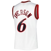 Allen Iverson Philadelphia 76ers Basketball Jersey, White Swingman Sportswear Jersey Shirt, Sleeveless Athletic Tank Jersey, Casual Gift for Men