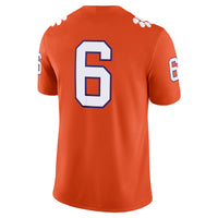Clemson Tigers Football Jersey, Orange Sportswear Jersey Shirt, Lightweight Breathable Athletic Jersey, Casual Gift for Men, Style 202200502
