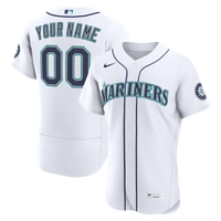 Seattle Mariners Baseball Jersey, White Authentic Home Sportswear Jersey Shirt, Lightweight Breathable Athletic Jersey, Casual Gift for Men