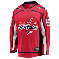 Ilya Protas Washington Capitals Hockey Jersey, Red Breakaway Sportswear Jersey Shirt, Long Sleeve Hockey Sweater Jersey, Casual Gift for Men