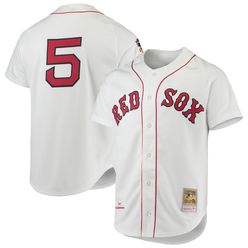 Nomar Garciaparra Boston Red Sox Baseball Jersey, White Sportswear Jersey Shirt, Lightweight Breathable Athletic Jersey, Casual Gift for Men