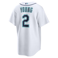 Cole Young Seattle Mariners Baseball Jersey, White Replica Sportswear Jersey Shirt, Lightweight Breathable Athletic Jersey, Casual Gift for Men