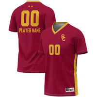 USC Trojans Soccer Jersey, Crimson Lightweight Sportswear Jersey Shirt, Lightweight Breathable Athletic Jersey, Casual Gift for Men
