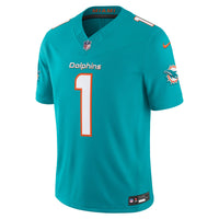 Tua Tagovailoa Miami Dolphins Football Jersey, Aqua Limited Sportswear Jersey Shirt, Lightweight Breathable Athletic Jersey, Casual Gift for Men