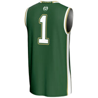 Colorado State Rams Lightweight Basketball Jersey, Green Sportswear Jersey Shirt, Sleeveless Athletic Tank Jersey, Casual Gift for Men
