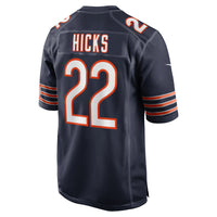 Elijah Hicks Chicago Bears Football Jersey, Navy Game Sportswear Jersey Shirt, Lightweight Breathable Athletic Jersey, Casual Gift for Men