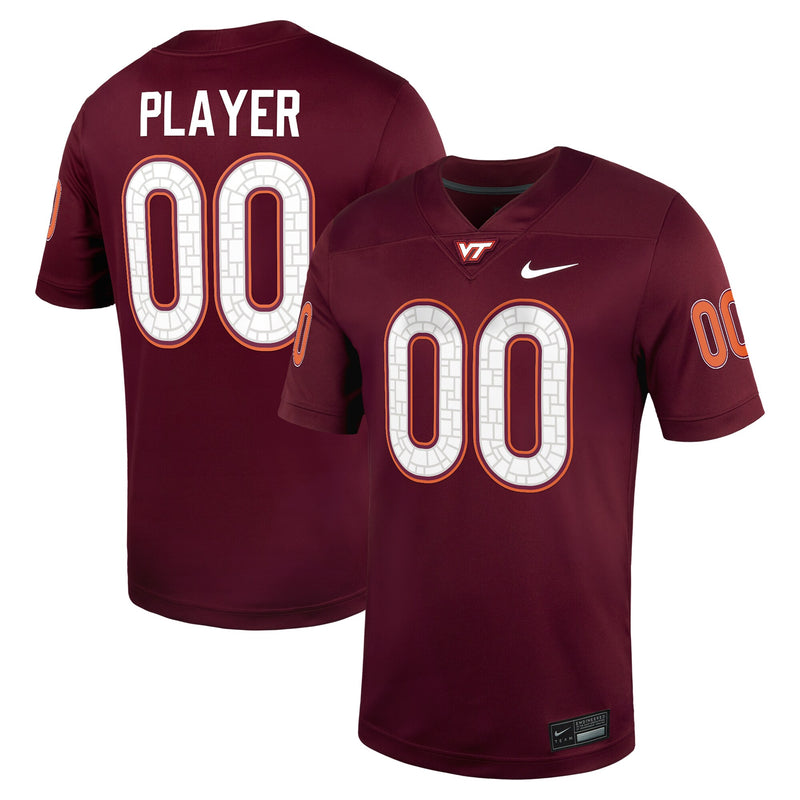 Virginia Tech Hokies Football Jersey, Sportswear Jersey Shirt, Lightweight Breathable Athletic Jersey, Casual Gift for Men, Style 202104298