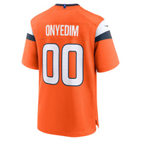 Tyler Onyedim Denver Broncos Football Jersey, Orange Game Sportswear Jersey Shirt, Lightweight Breathable Athletic Jersey, Casual Gift for Men