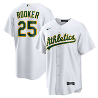 Brent Rooker Athletics Baseball Jersey, White Replica Home Sportswear Jersey Shirt, Lightweight Breathable Athletic Jersey, Casual Gift for Men