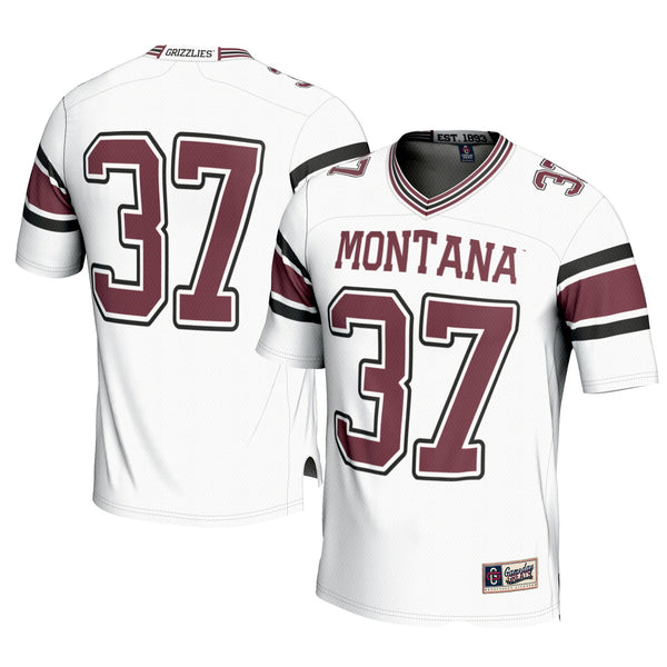 #37 Montana Grizzlies Football Jersey - White