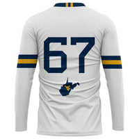 West Virginia Mountaineers Lightweight Volleyball Jersey, Sportswear Jersey Shirt, Lightweight Breathable Athletic Jersey, Casual Gift for Men