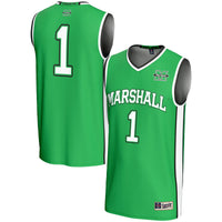 Marshall Thundering Herd Basketball Jersey, Kelly Sportswear Jersey Shirt, Sleeveless Athletic Tank Jersey, Casual Gift for Men, Style 200910787