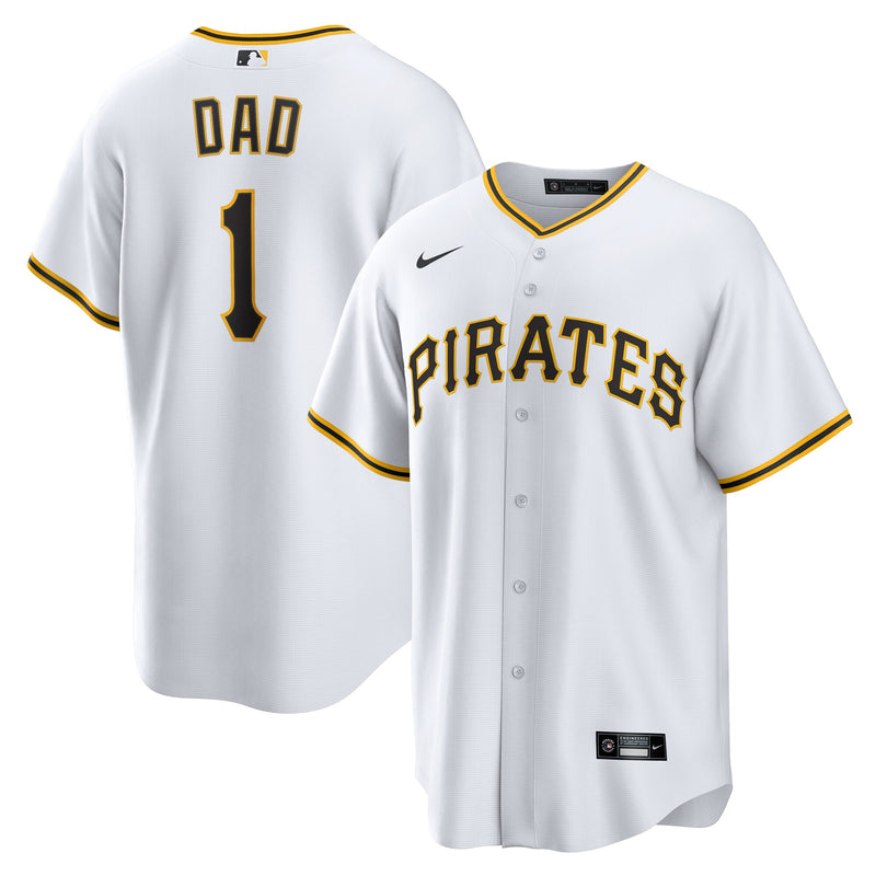 Pittsburgh Pirates Baseball Jersey, White Sportswear Jersey Shirt, Lightweight Breathable Athletic Jersey, Casual Gift for Men, Style 202855850