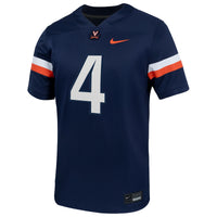Virginia Cavaliers Football Jersey, Navy Game Home Sportswear Jersey Shirt, Lightweight Breathable Athletic Jersey, Casual Gift for Men