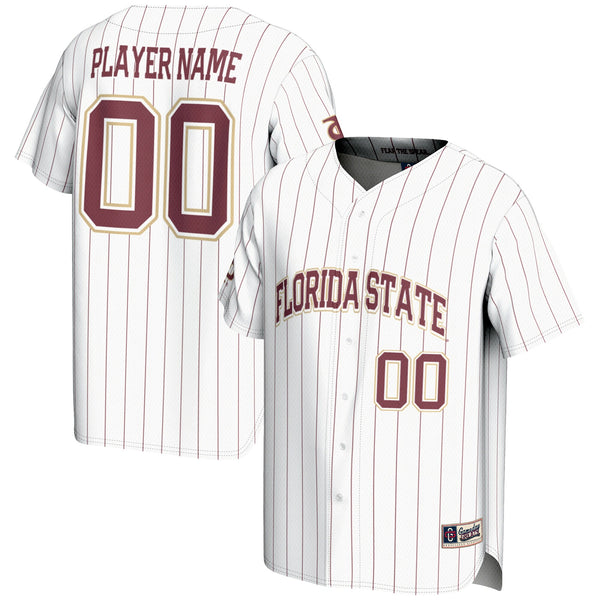 Florida State Seminoles NIL Pick-A-Player Lightweight Baseball Jersey - White