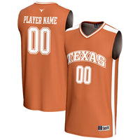 Texas Longhorns Basketball Jersey, Burnt Orange Fashion Sportswear Jersey Shirt, Sleeveless Athletic Tank Jersey, Casual Gift for Men