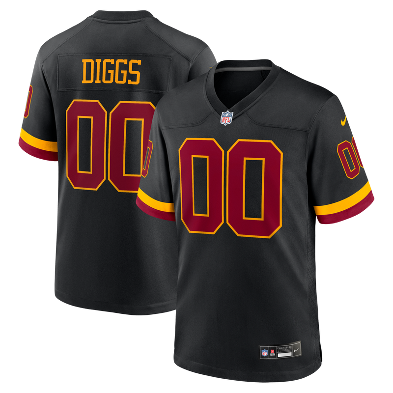 Stefon Diggs Washington Commanders Football Jersey, Black Sportswear Jersey Shirt, Lightweight Breathable Athletic Jersey, Casual Gift for Men