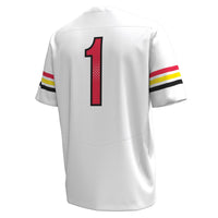 Maryland Terrapins Football Jersey, White Replica Sportswear Jersey Shirt, Lightweight Breathable Athletic Jersey, Casual Gift for Men